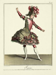 Reproduction d'un costume à partir d'une maquette historique de Jean Baptiste Martin.