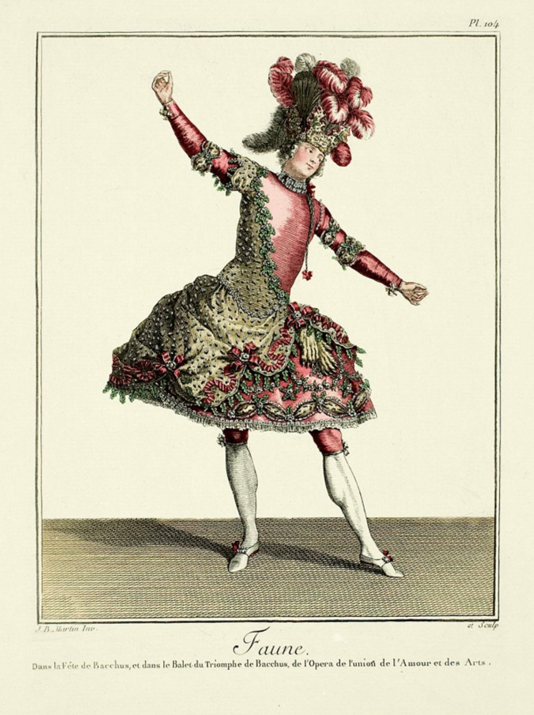 Reproduction d'un costume à partir d'une maquette historique de Jean Baptiste Martin.